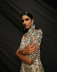 Aurora Kurta Jacket & 3 Layered Sharara