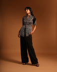 Kuma Peplum Top With Straight Pants