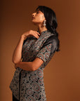 Kuma Peplum Top With Straight Pants