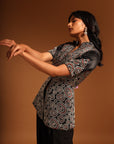 Kuma Peplum Top With Straight Pants