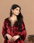 Velvet Kurta Set