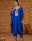 Blue Embroidered Kurta Set