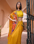 Khushrang saree set