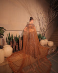 Golden Brown Embroidred Lehenga Set
