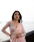 Tiffany Peach Saree