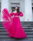 Pink Sunshine Lehenga