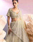 Sea Green Bridal Lehenga