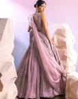 Lavender 3D Lehenga