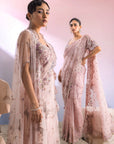 Pink Organza Saree