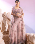 3D Embroidered Pant Saree