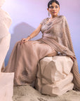 Silver Organza Saree