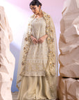 Golden Organza Saree