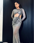 Grey Fishcut Lehenga Set