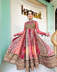 The Garnet Red Anarkali