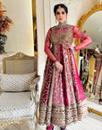 The Garnet Red Anarkali