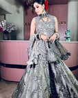 Heavy Mirror Embroidered Sharara Set