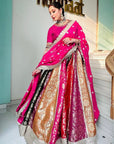 Multi - Colored Brocade Sharara Set