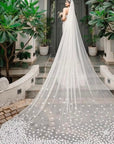 Ivory Pearl Fish Cut Lehenga