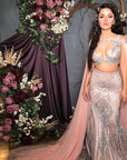 Pink Fish Cut Lehenga