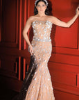 Golden Fish Cut Lehenga