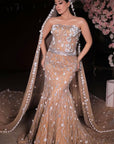 Golden Fish Cut Lehenga
