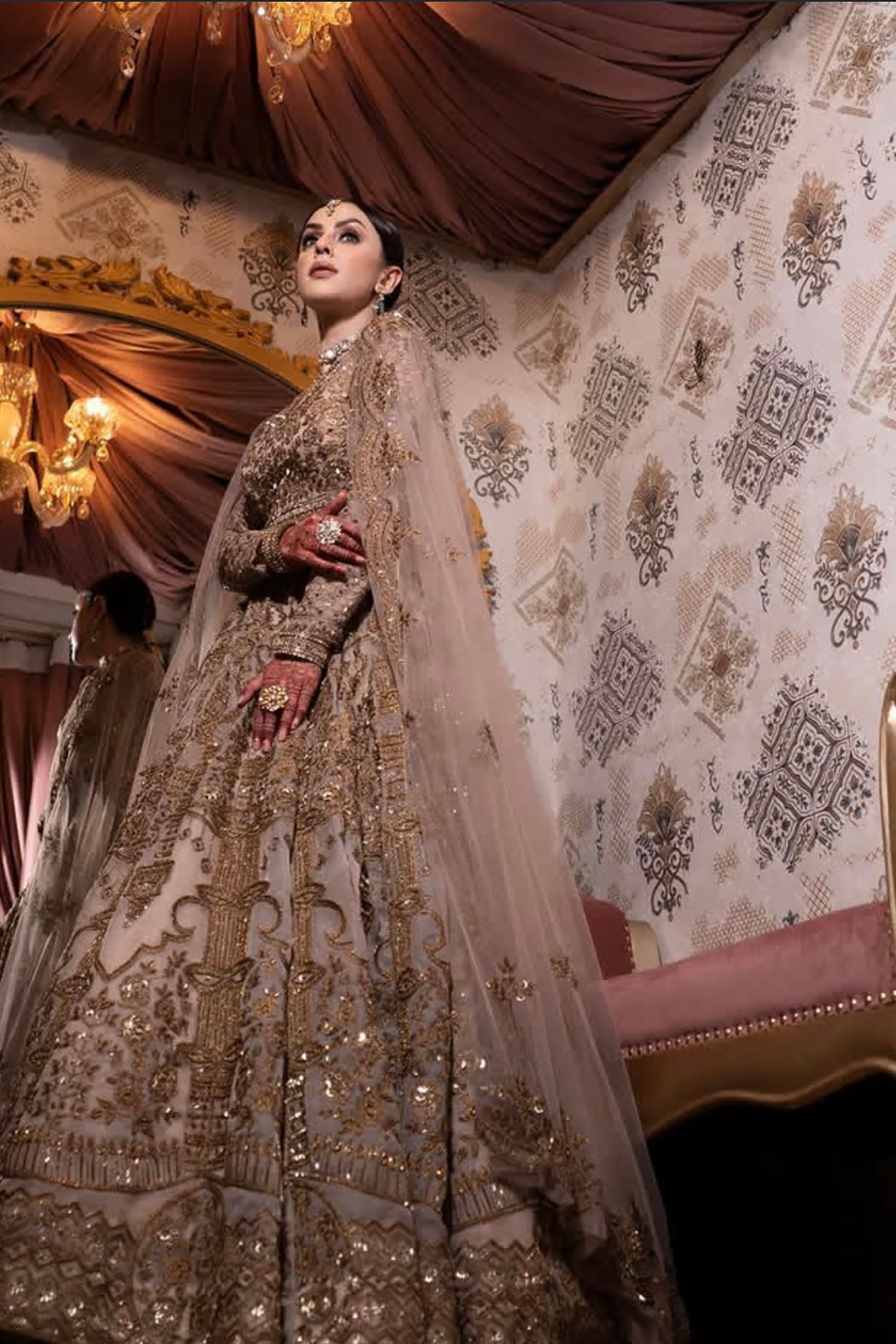 Rosy Brown Color Lehenga