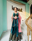 Bottle Green Sharara Set