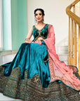 Bottle Green Sharara Set