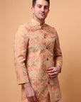 Kantha Men bandgla Jacket - Beige Gold