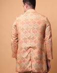 Kantha Men bandgla Jacket - Beige Gold