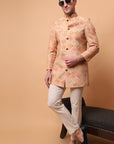 Kantha Men bandgla Jacket - Beige Gold