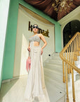 Pearl White Color Saree