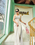 Pearl White Color Saree