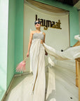 Pearl White Color Saree