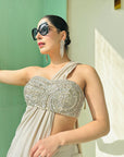 Pearl White Color Saree
