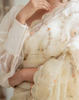 Puff Sleeves Silk Blouse