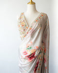 Silken Elegance In Silver Grey