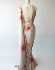 Silken Elegance In Silver Grey