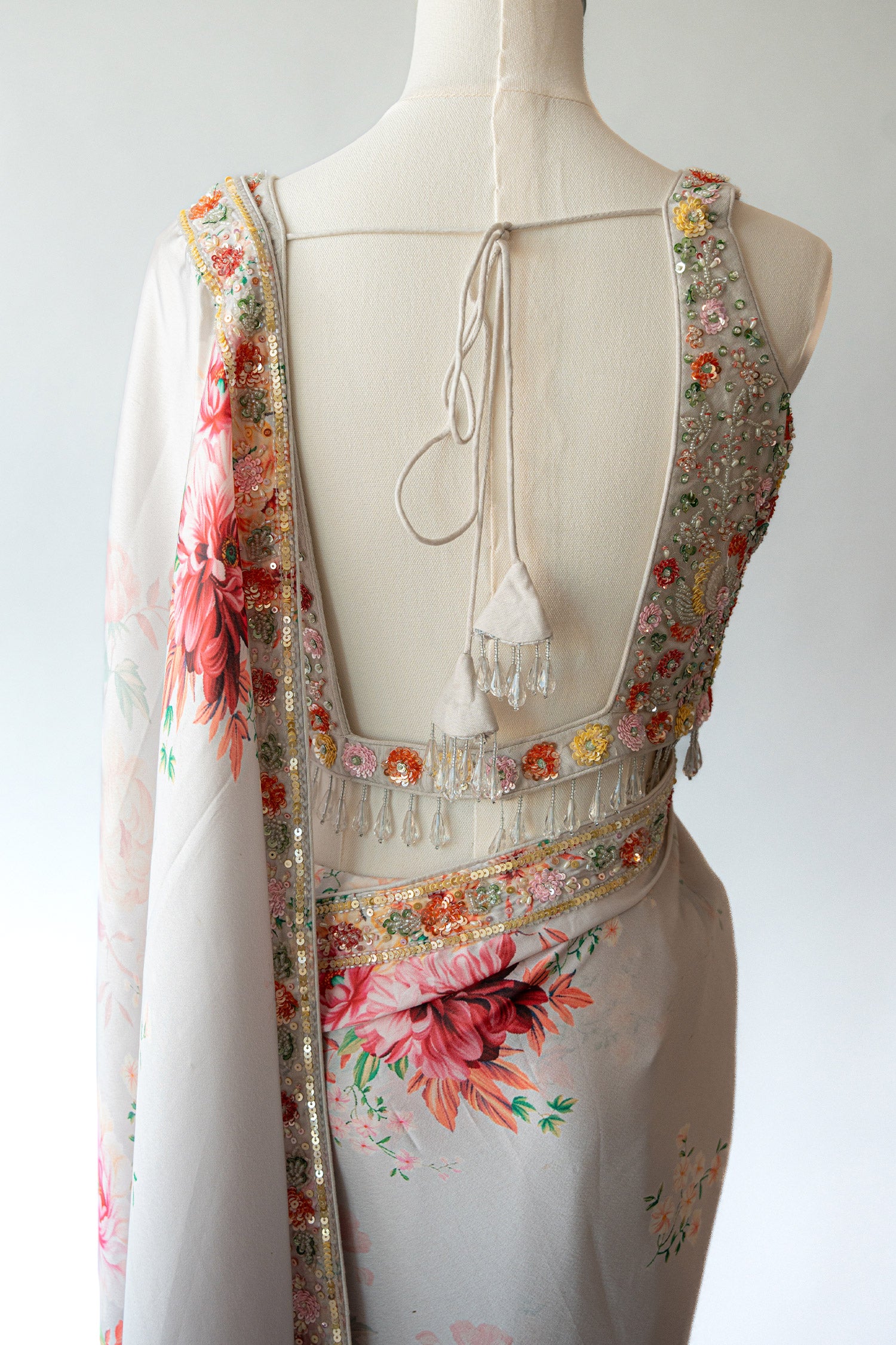 Silken Elegance In Silver Grey