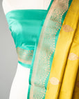Handwoven Green Silk Sari With Unstitched Blouse