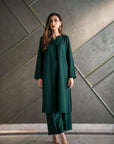 Emrald Green Kurta with Pants (Set of 2)