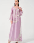 Khushboo & Pankaj Lavender Women Embroidered Kurta Set