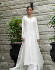 Khushboo & Pankaj Ivory White Pure Silk Kurta Set (Silk Serenity)