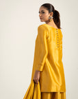 Khushboo & Pankaj Mustard Yellow Pure Silk Kurta Set (Silk Serenity)