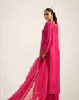 Khushboo & Pankaj Fuchsia Pink Pure Silk Kurta Set (Silk Serenity)