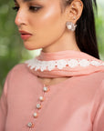 Khushboo & Pankaj Coral Blush Embroidered Suit Set with Dupatta