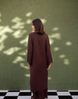 Khushboo & Pankaj Deep Cocoa Button Kurta Set