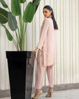 Khushboo & Pankaj Dusty Rose Embroidered Suit Set with Dupatta