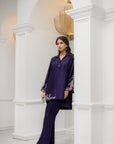 Khushboo & Pankaj Deep Plum Embroidered Co-ord Set