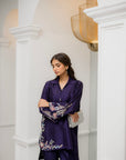 Khushboo & Pankaj Deep Plum Embroidered Co-ord Set